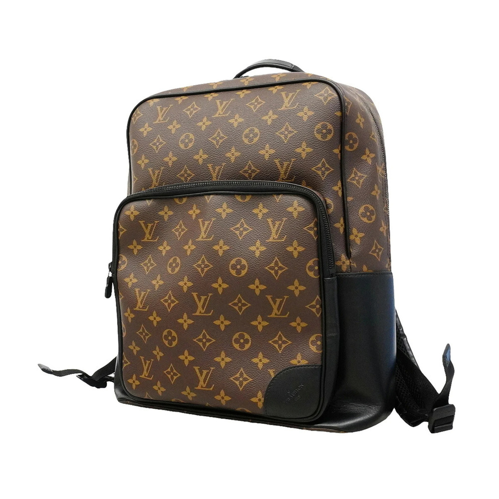 Louis Vuitton Monogram Macassar Dean Backpack M45335 Black Brown Men's P3508147